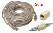 Ethernet Cable for Swann LAN Cat5e 30M cable with Extender Connector Joiner
