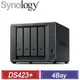 Synology 群暉 DS423+ 4Bay NAS 網路儲存伺服器