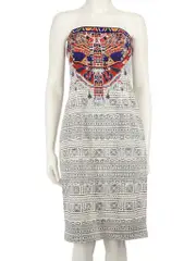 Printed Pattern Embellished Dress