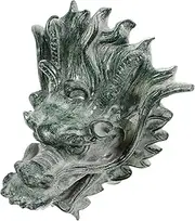 FONDOTIN Resin Wall Fountain Outdoor Garden Feature Dragon Head Large Fountain Easy Install Water Feature