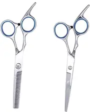 Ipetboom Stainless Steel Scissors Beautician Barber Scissor Haircut Hair Cut Straight Trimming Shears Hairdressing Scissors Women Cutting Hair Scissors Split Ends Hair Trimmer