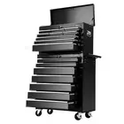 Giantz 16 Drawers Tool Box Cabinet Chest Trolley Toolbox Garage Storage Blk NEW
