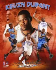 KEVIN DURANT Oklahoma City Thunder 8x10 Photo Print