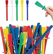 Glue Applicator,Leather Craft Tools,Leather Glue Paint Tool Colored Glue Smears Sticks,Silicone Glue Smear Sticks Plastic Paint Scraper,for Handmade DIY PU-Leather Craft Tool (10, Assorted)