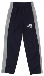 OuterStuff NFL Youth Boys Side Stripe Team Color Fleece Pant, Los Angeles Rams