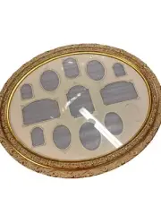 Vintage Style gold oval wood gesso picture frame