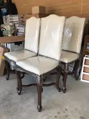 Set of 4 barstools with legs in hard wood Glen Waverley pick up