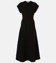 [CO] CO Cap-sleeve maxi dress AU 6 black