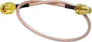 POBADY SMA Cable WLAN Antenna Cable SMA Female to SMA Male Pigtail Cable RG178 30CM 11.8Inch for 2G 3G 4G Antenna Router GSM Bluetooth WLAN LAN WiFi Wireless Network Ham Radio