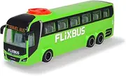 Dickie Toys - Man FlixBus Toy Bus (Green) - Steerable Travel Bus (26.5 cm) for Children from 3 Years, Toy Car with Steering & Opening Doors
