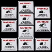 Stickers Decals For Home Security Doors Glass Outdoor Waterproof Cameras In use