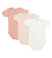 [Bonpoint] Bonpoint Baby set of 3 cotton bodysuits M 12 pink