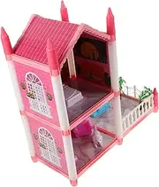 GARIOUANS 1 Set DIY Miniature Dollhouse Kit for Princess Play House with Furniture Rooms Terrace for Play Tiny House Accessories Creative Fun