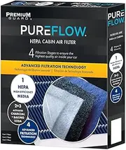 PureFlow HEPA Cabin Air Filter PC4255HX | Fits 2017-2025 Porsche 911, 2020-2025 718 Cayman, 2019-2025 718 Boxster, 2020-2025 718 Spyder, 2012-2016 BMW 328i, Recirculation