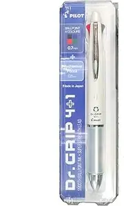 Pilot Dr Grip 4+1 White Barrel Pen With Mechanical Pencil P-BKHDF1SF-W-EX