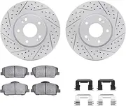 [Dynamic Friction Company] Front Brakes and Rotors| Hardware Included| Front 5000 Advanced Brake Pads and Rotors Kit| Fits 2013-2015 Hyundai Veloster