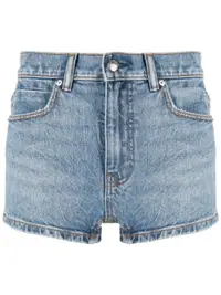 在飛比找Farfetch優惠-high waist denim shorts