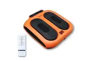Vibration Foot Legs Back Massager Remote Control Circulation Trainer Orange