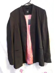 asos black jacket size 14