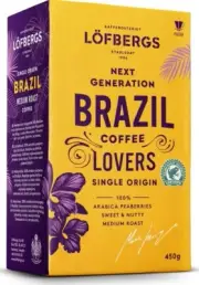 Löfbergs Brazil 450g, 6-Pack - Swedish Filter Ground Coffee