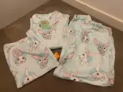 BNWT Peter Alexander Rabbit/bunny Cotton Flannelette Winter Set - SIZE 14