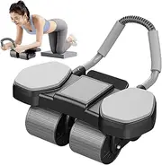 AB Roller Quiet Exercise Bike Trainer Automatic Rebound Four AB Roller with Phone Holder for Room Apartment Garage Workout AB Roller Multifunctional Strong Release 17.72 x 15.75 x 9.45 Inches