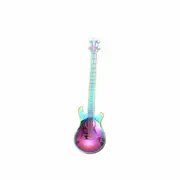 1x Guitar Shaped Teaspoon Stainless Steel Coffee Dessert Spoon - Rainbow