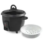 Small Rice Cooker 3 Cups Uncooked, Electric Mini Rice Cooker with Food Steame...