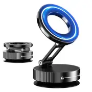 Vacuum Magnetic Car Phone Mount for MagSafe, 360° Adjustable Metal Arm & Dual...
