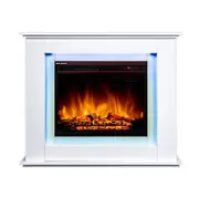 Luxo Anala 100cm 1600W LED Electric Fireplace with Mantel