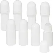Pack of 8 30 ml / 50 ml Deodorant Roller for Filling, Plastic Refillable Roll-On Bottles, Empty, Roller Bottles for Dispensing Essential Oils, Deodorant, Thin Lotions