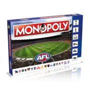 Monopoly AFL Edition Themed Classic Tabletop Family/Party Board Game Set 8y+