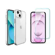 iCoverLover For iPhone 14 Case & [2-Pack] Glass Screen Protectors Clear