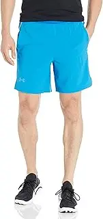[Under Armour] Men's Launch Stretch Woven 7-inch Wordmark Shorts