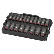 SHOCKWAVE Impact Duty&trade; Socket 3/8&rdquo; Dr 19PC MM TRAY Set MLW49-66-6816