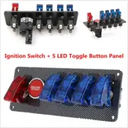 Racing Car 12V Ignition Switch Panel Engine Start LED Push Button Toggle Panel (for: Subaru)