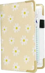 [outret] Server Book, Splash-Proof Waitress Book Cute Waiter Book with Zipper Pocket Cute Checkbook Floral Cover Waitress Books Organizer Restaurant Server Bill Book