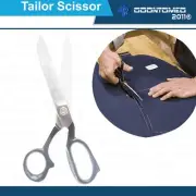 New 10" Tailor Upholstery Scissors Shears HEAVY DUTY - Stainless Steel (Black)