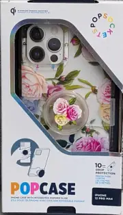 PopSockets PopGrip Slide Case Vintage Floral For Apple iPhone 12 Pro Max