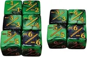 JWQFBC 10x Counter Dice Tracking Counter Dices Mix Colors Card Gaming Dices for Card Gaming Accessory Role Play Toys Board Games Party Supplies,