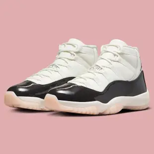 【NIKE 耐吉】休閒鞋 Air Jordan 11 W Neapolitan 黑白 粉底 女鞋 AR0715-101