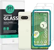 Screen Protector For Google Pixel 7 5G(6.3 Inches),with 2Pcs Tempered Glass[Fingerprint Reader,Easy to install]