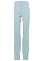 Stella Mccartney Straight-leg Wool Trousers - Blue - 40 (UK8 / S) 40 (UK8 / S)