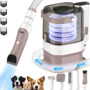 Advwin 6in1 Pet Grooming Vacuum Kit Dog Cat Hair Clipper Vacuum Attachment
