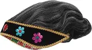 Lace Front Boys and Girls Old Lady Wig Grandmother Wig for Boys and Girls Dress-up Stage Performances