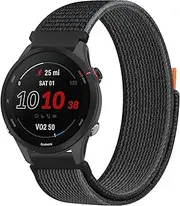 Bands Compatible for Garmin Forerunner 255 Watch Band, Forerunner 265 Watch Band Women Men, Soft Nylon Replacement Band for Garmin Forerunner 265/Forerunner 255 Music/Forerunner 745 Smartwatch