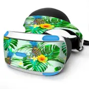 Skin Wrap for Sony Playstation PSVR Headset tropical floral pineapple palms