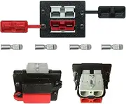 Anderson Plug flush Mount Dual SB50 + 1 x Black DUST CAP + 1 Red DUST CAP + 1 Grey SB50 Plug + 1 Red SB50 Plug