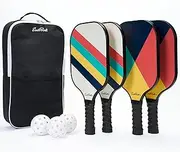 EastPoint 4-Player Fiberglass Pickleball Paddle Set