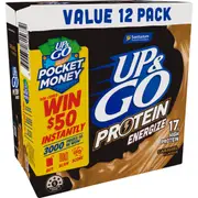 Up&Go Protein Energize Liquid Breakfast Caramel 250mL x 12 pack